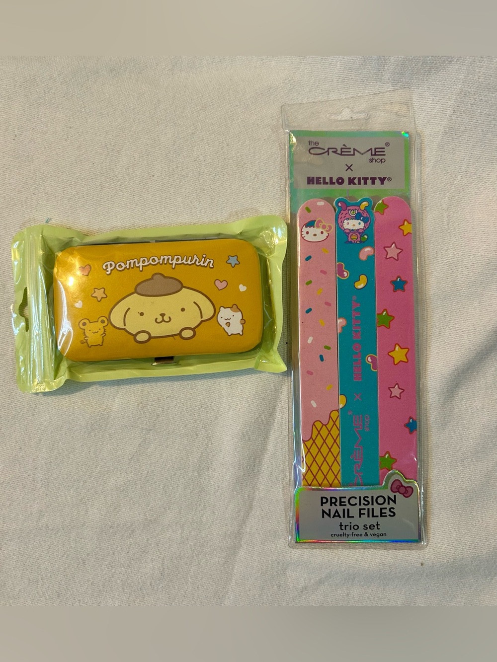 Sanrio Beauty Bundle Hello Kitty Nail Buffer Pompompurin Tin